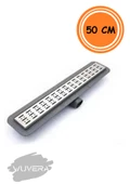 WUVERA 50 cm Duş Kanalı Yer Sifonu Gider Krom - Wuvera - 1