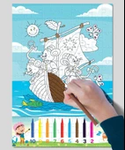 Art Puzzle Çöz Boya/ Bölme 5849 - 2
