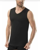 BERRAK 1028 ERKEK RİBANA KOLSUZ V YAKA ATLET 6 ADET thumbnail 2