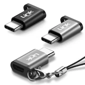 LinkTech O186 Micro to Type-C Dönüştürücü Metal Adaptör - 1