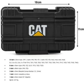 CAT DA01902 45 Parça Manganez Fosfat Alaşımlı Vidalama Uç Seti - 4