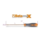 Beta 1270BA Kıvılcım Çıkarmaz Düz Tornavida 8x200mm - 1