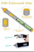 Elektronik Silgi Pilli 1 Paket Otomatik Taşınabilir Kalem Silgi Karakalem Eskiz Çizim Grafit Elektrikli - 3