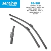 Sentinel Audi A1 Seat Leon 3 Toledo 4 VW Polo 6 Rapid 2011 Orijinal Silecek - 1