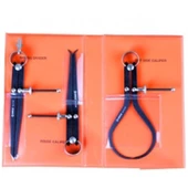 Groz CD/SP/8/ST Üçlü Pergel Takımı 200 mm 3'lü set - 1