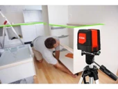 KOBB KBL91GTP Yatay ve Dikey Otomatik Hizalamalı Yeşil Çapraz Çizgi Lazer Distomat 30 mt + Tripod - 4