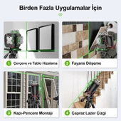 KOBB KBL36GTP Yeşil Çapraz Çizgi Lazer Distomat + Uzaktan Kumanda + Tripod + Taşıma Çantası - 4