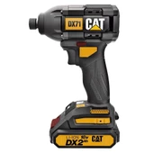 CAT DX71 Çift Akülü Şarjlı Darbeli Tornavida 18Volt 2.0Ah - 2