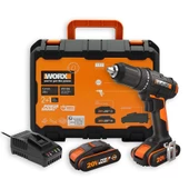 WORX 20Volt/2.0Ah. Li-ion Çift Akülü Profesyonel Şarjlı Matkap - 1