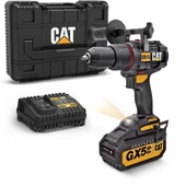 CAT DX13 Şarjlı Darbeli Matkap 18Volt/5.0Ah GRAPHENE Li-ion Kömürsüz Profesyonel - 1
