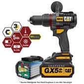 CAT DX13 Şarjlı Darbeli Matkap 18Volt/5.0Ah GRAPHENE Li-ion Kömürsüz Profesyonel - 2