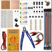 BREADBOARD TEMEL ELEKTRONİK DEVRE SETİ +DT830D MULTİMETRE + PLATO YANKESKİ - 1