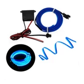 Fitilli İp Neon Led Torpido Şeridi 2 Metre Mavi - 1