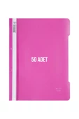 Dağtaş Kırtasiye Noki Telli Dosya 50'li Paket Koyu Pembe - 4