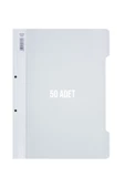 Dağtaş Kırtasiye Noki Telli Dosya 50'li Paket Beyaz - DS-371 - 7