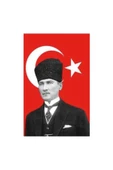 supertrend Atatürklü Saten Türk Bayrağı 100x150 cm - 1