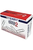Temat No:2 25mm Ataş 100x24 Kutu (1 koli) Oval Tip Kaliteli Nikel Kaplama Paslanmaya Karşı Dayanıklı - 8