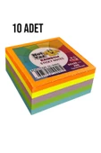 Noname NotYaz 50x50 250 Yaprak 5 Renk Rainbow Yapışkanlı Not Kağıdı 10 Adet - 2