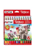 Fatih Triboo Natural Jumbo Kalemtıraş Hediyeli 12'li Kuruboya - 4