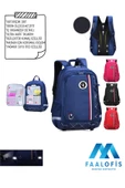 Color Bags Ultra Kalite İç Organizerli Reflektörlü Su Geçirmez Sırt Destekli Okul Çantası B3 - 8