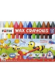 Fatih Wax Crayon Boya 12 Renk Jumbo Mum Boya - 3