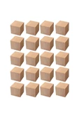 Dağtaş Kırtasiye Ticon Ahşap Küp 2x2x2 20'li Paket Naturel - 5