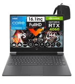Hp Victus 16-R0065NT Intel I7-13700H 64GB Ddr5 4tb SSD 8GB/RTX4060 WINDOWS11HOME 16.1" 144 Hz Fhd IPS Taşınabilir Bilgisayar W8B5Y3EA36+WEBLEGELSINÇANTA - 1