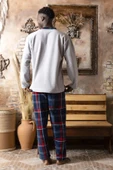 Sude Erkek Kışlık Polar Pijama Takımı M100/6 - 1 Adet  XL Gri - 2
