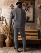 Sude Erkek Kışlık Polar Pijama Takımı K100/15 - 1 Adet  2XL Antrasit - 4