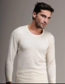 Hasyün Erkek Yün Uzun Kollu Fanila Uzun Don İçlik Set 102 - 101- 1 Set  XL Ekru thumbnail 4