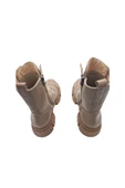 Hakiki Deri Taba Bağcıklı Ve Fermuarlı Kadın Bot thumbnail 8