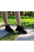 Gerçek Deri Siyah Süet Günlük Kadın Bot - 5