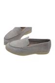 Hakiki Deri Açık Bej Kadın Günlük Ayakkabı Loafer Makosen Babet - 5