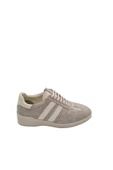 Hakiki Deri Açık Bej Süet Kadın Sneakers - Şıklık ve Rahatlık Bir Arada! - 1