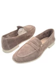 Kadın Günlük Bej Ayakkabı Babet Loafer Makosen - 7