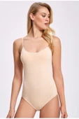 İlke Kadın Likralı Kançalı İp Askılı Body 248/249 - 6 Adet  XL Ten thumbnail 5