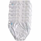 Berrak Erkek Çocuk Slip Külot - 6 Adet  Beyaz 8 (11-12 Yaş) thumbnail 2