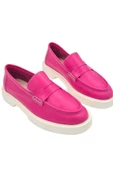 Gerçek Deri Fuşya Kadın Günlük Ayakkabı - 3