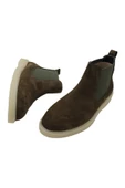 Gerçek Deri Haki Süet Günlük Rahat Kadın Bot - 7