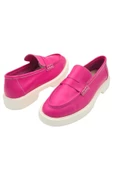 Gerçek Deri Fuşya Kadın Günlük Ayakkabı - 6