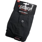Sedef Yıldızı Erkek Düğmeli Penye Boxer 1094 - 6 Adet  L Füme - 1