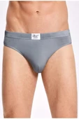İlke Erkek Bambu Slip Külot 1607 - 3 Adet  Füme S - 1