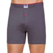 Berrak 1099 Düğmeli Erkek Boxer Penye  3'Lü   XL Füme thumbnail 4