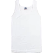 BERRAK KIZ ÇOCUK RİBANA GENİŞ ASKILI ATLET 6'Lı   Beyaz 4 No:6-7 Yaş thumbnail 1