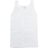 BERRAK KIZ ÇOCUK RİBANA GENİŞ ASKILI ATLET 6'Lı   Beyaz 6 No:8-9 Yaş thumbnail 2