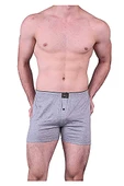 Anıt 1146 Erkek Düğmeli Boxer 3'Lü  Gri S - 1