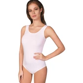 Berrak 2083 - 2084 Kadın Çıtçıtlı Kalın Askılı (Kancalı) Body- 1 Adet  Beyaz XL thumbnail 1