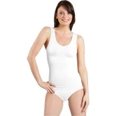 Elite Life 877 Korseli Dikişsiz Atlet  Beyaz L - XL thumbnail 1