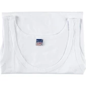 BERRAK ERKEK ÇOCUK ASKILI ATLET 12 Adet   Beyaz 8 (11-12 Yaş) thumbnail 2