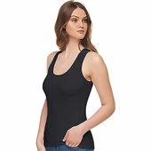 3'Lü TUTKU Elit Bayan Modal Geniş Askı Atlet 2002  Siyah M thumbnail 1